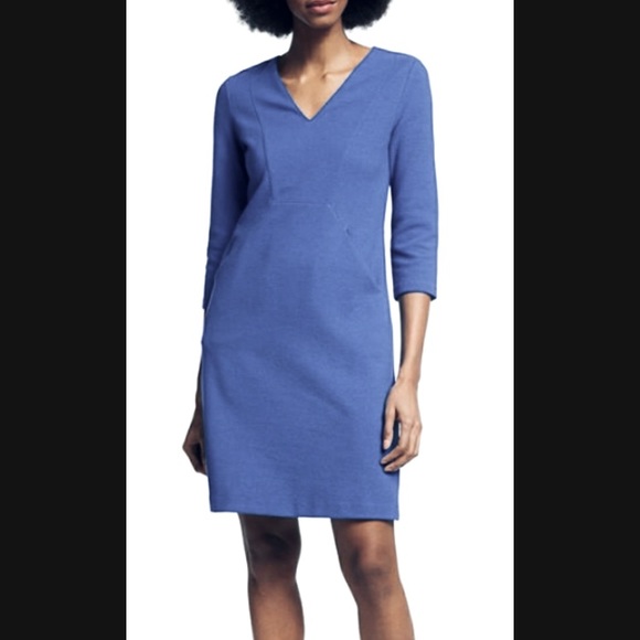Boden Dresses & Skirts - Boden Brontë Ottoman  Ribbed Dress -12 blue , cotton polyester